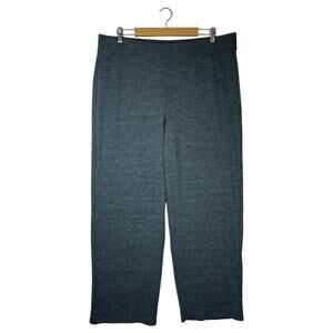 New Old Navy Pants Womens XL Pull On Ribbed Wide Leg High Rise Lounge Gray